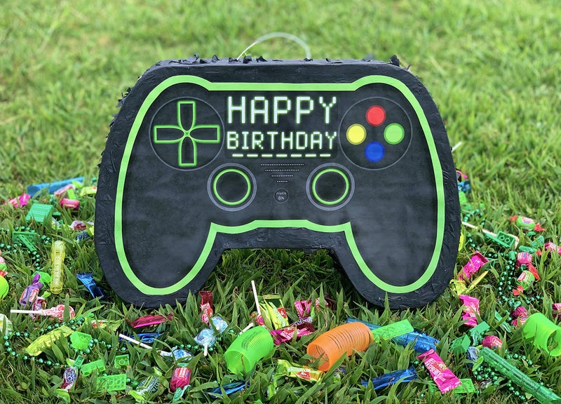 Jergrim Video Gaming Pinata Controller Set, Great for Gamer Birthday Decorations, Pinatas, Birthday for Boys, Level Up Party Supplies, fits Pinata Stuffers - Image 5